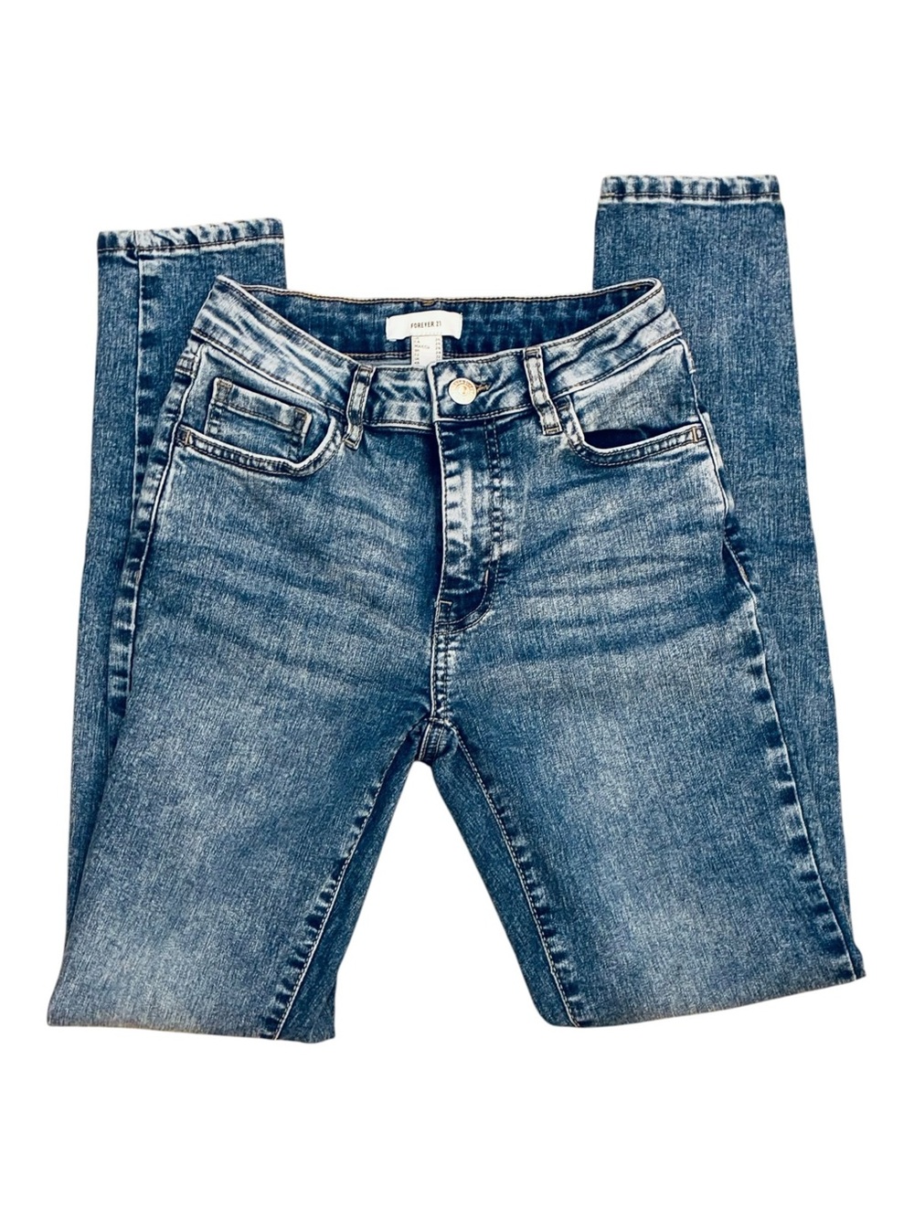 Forever 21 Light Wash Skinny Jeans